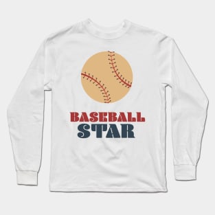 Baseball Star Long Sleeve T-Shirt